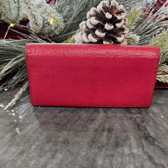 Yves Saint Laurent Red Wallet - Picture 8 of 8